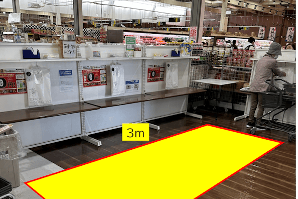 【スーパーセンタートライアル飯塚店】食物販やPR活動に最適な店内「サービスカウンター横 スペース」