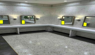 【イオンモール堺北花田】モール内広告 化粧室の画像