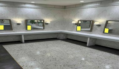 【イオンモール堺北花田】モール内広告 化粧室の画像