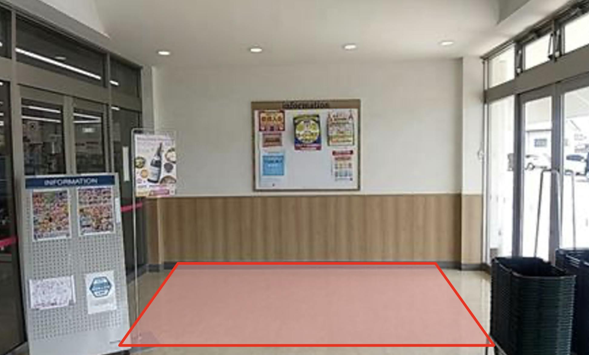 【ゆめマート 豊前】風除室　物販のポップアップストアや販促プロモーションにおすすめな催事イベントスペース