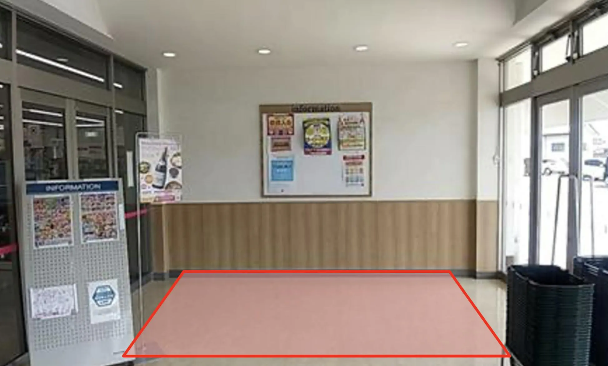 【ゆめマート 豊前】風除室　物販のポップアップストアや販促プロモーションにおすすめな催事イベントスペース