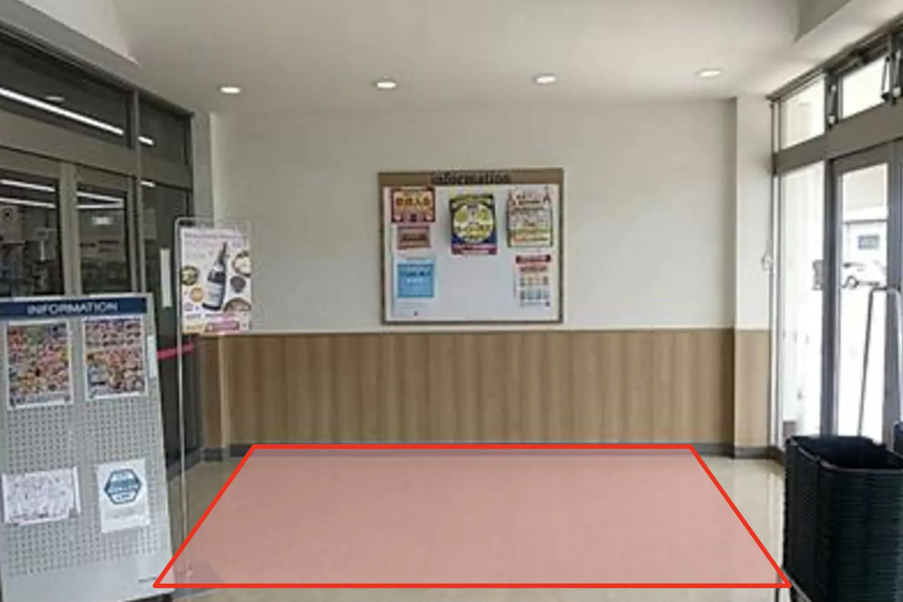 【ゆめマート 豊前】風除室 物販のポップアップストアや販促プロモーションにおすすめな催事イベントスペース