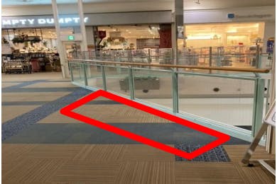 【イオンモール熱田】プロモーションイベントに最適な2F 北渡りデッキ(ハンプティーダンプティー前) の催事イベントスペース