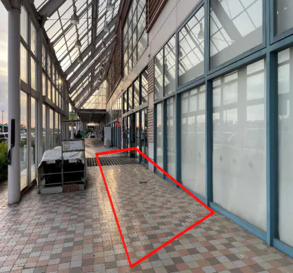 【イオンスーパーセンター五城目】中央入口店頭 販促プロモーションや物販に最適なスーパー店内催事イベントスペース