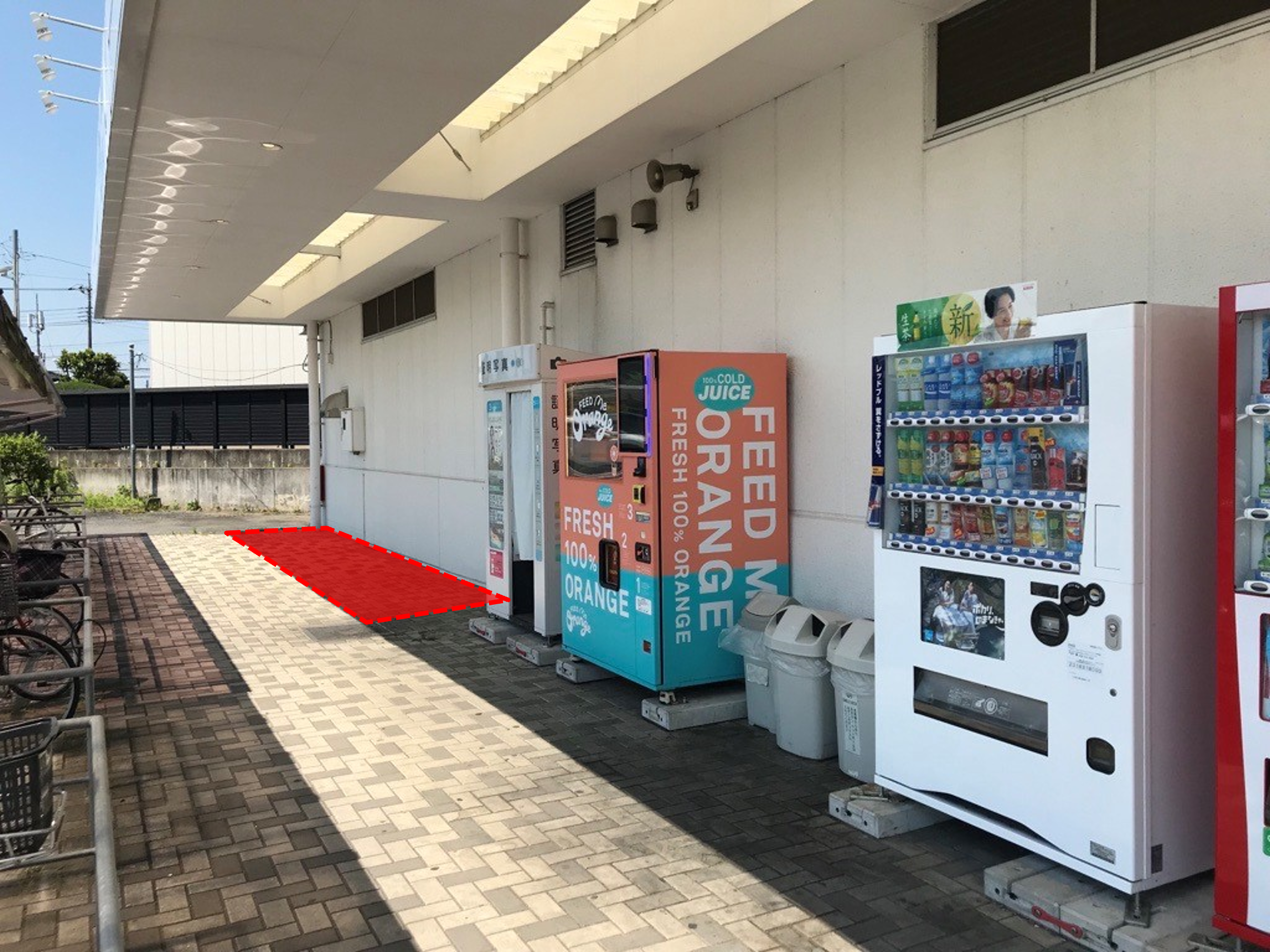 【西友　吹上店】屋外　プロモーション用途や物販、食物販のポップアップストアに最適なスーパーマーケットの屋外催事イベントスペース