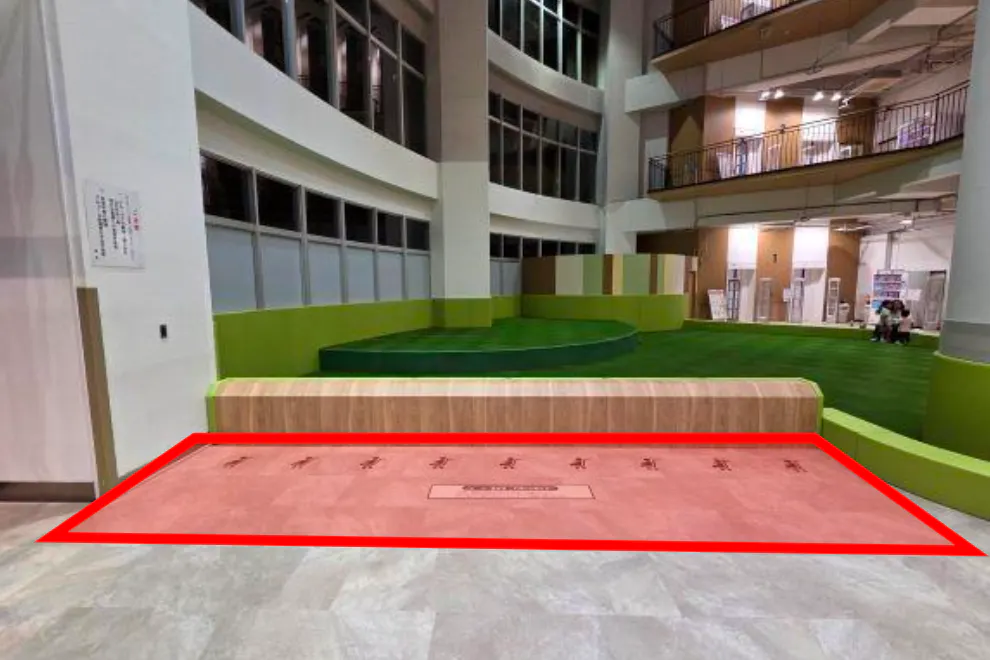 【イオン相模原ショッピングセンター】販促イベントやテストマーケティングに適した1階けやきスマイルガーデンベビーカー置き場スペース