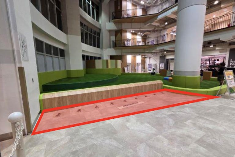 【イオン相模原ショッピングセンター】販促イベントやテストマーケティングに適した1階けやきスマイルガーデンベビーカー置き場スペースの画像2