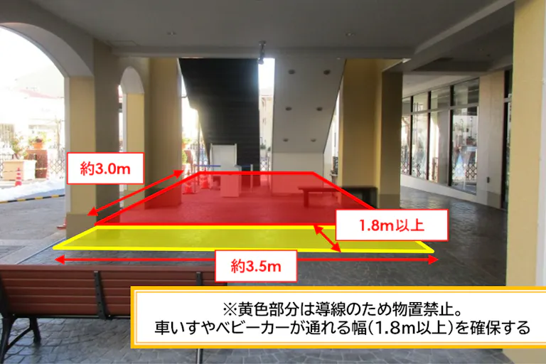 【三井アウトレットパーク 多摩南大沢】ファクトリーアウトレッツA街区1階 南側エスカレーター下の画像2