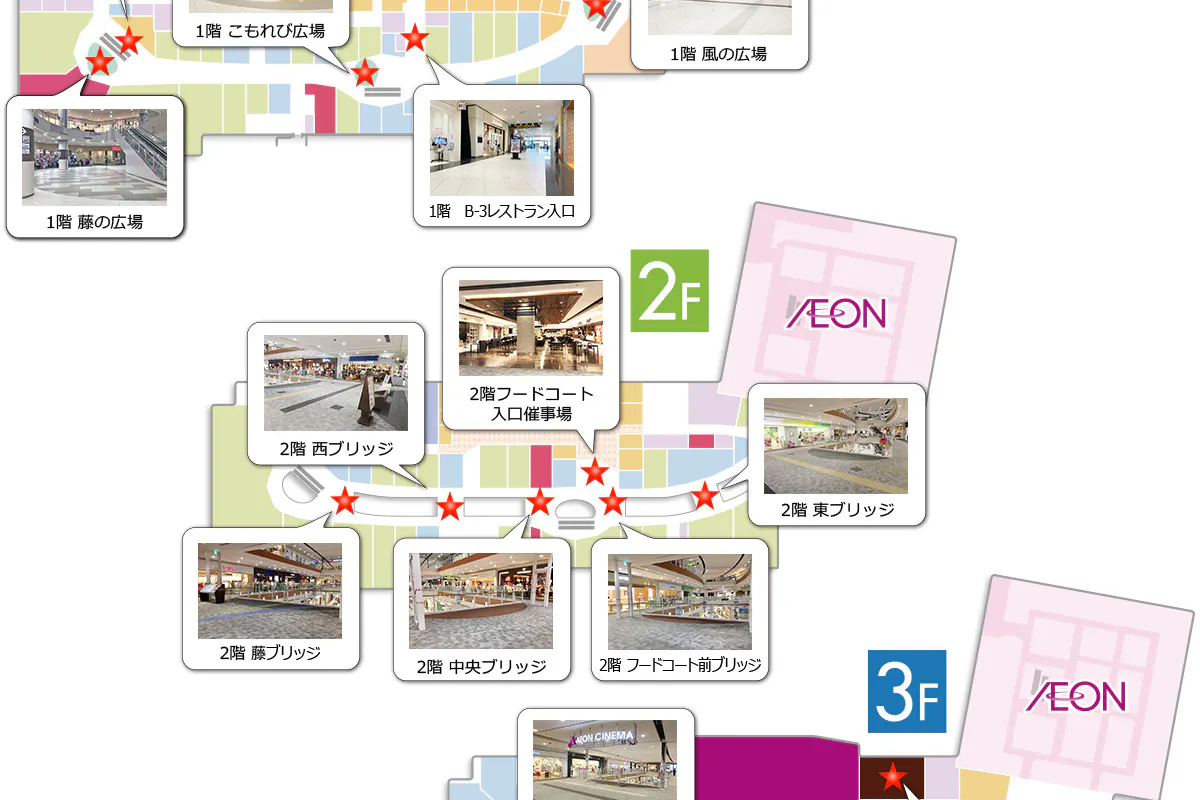 【イオンモール春日部】3F イオンホールB