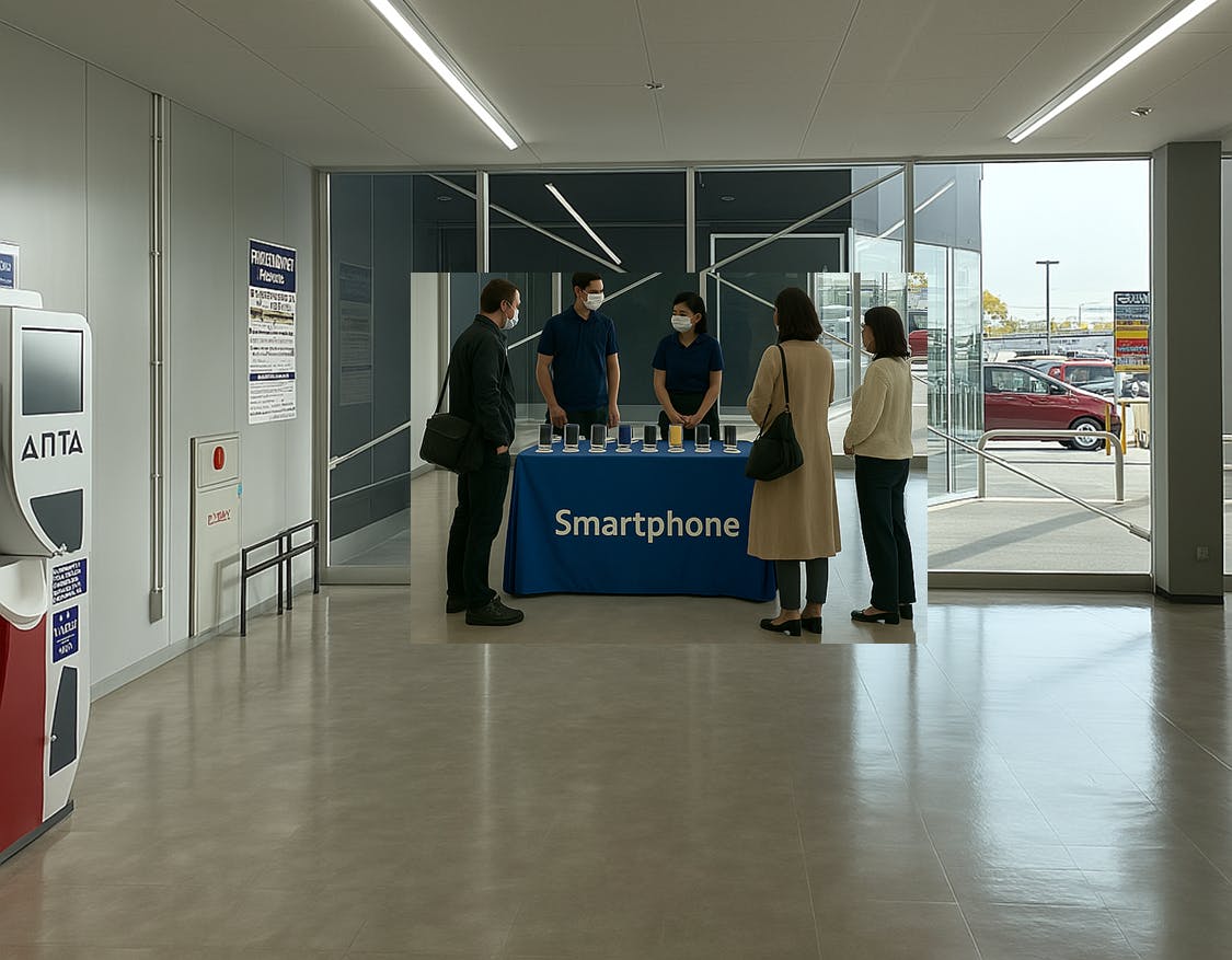 【メガセンタートライアル荒尾店】NEW！販促プロモーションやポップアップストアに最適な Ⓐ風除室スペースの画像