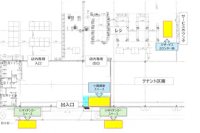 【メガセンタートライアル荒尾店】販促プロモーションやポップアップストアに最適な Ⓐ風除室スペース