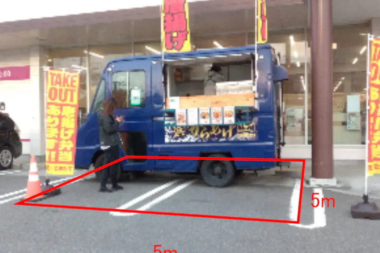 【イオン浪江店】店舗外入口脇キッチンカースペース キッチンカー出店に最適なスーパー店外催事イベントスペースの画像1