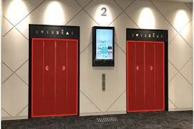 【イオンモール松本】モール内広告 エレベーター