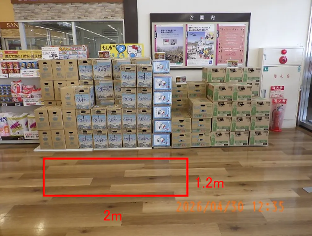 【マックスバリュ十文字南】インストアベーカリー側 販促プロモーションに最適なスーパー店内催事イベントスペース