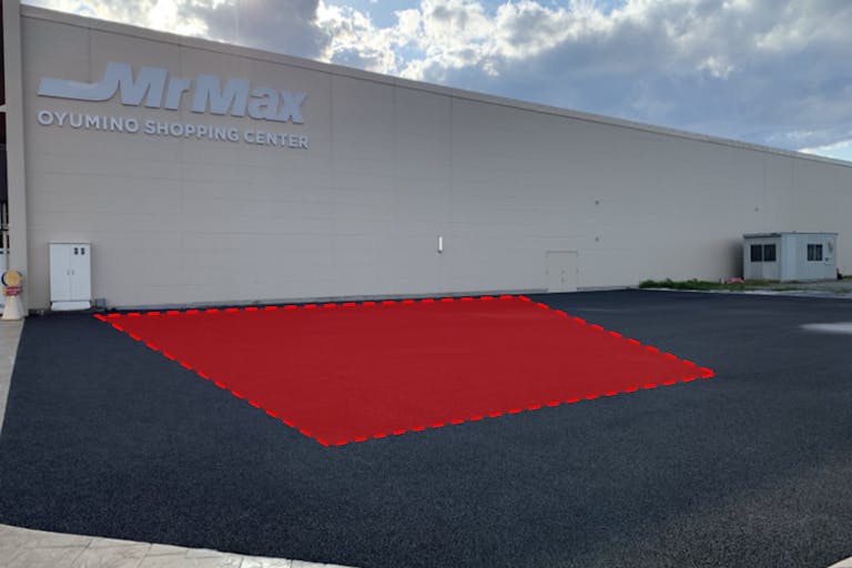 【ミスターマックス おゆみ野店】ミスターマックス横アスファルトスペース 販促プロモーションや物販用途に最適な総合ディスカウントストアの催事イベントスペースの画像1