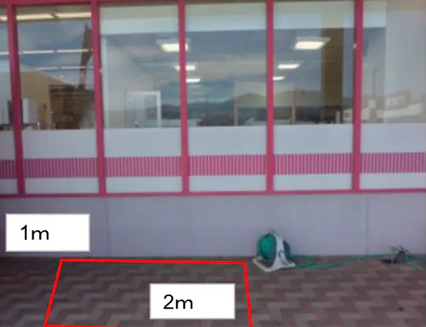 【マックスバリュ新庄】屋外① 販促プロモーションや物販に最適なスーパー店外催事イベントスペース