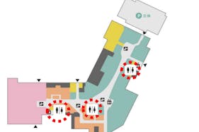 【イオンモール川口】モール内広告 化粧室鏡・パウダールーム鏡