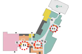 【イオンモール川口】モール内広告 化粧室鏡・パウダールーム鏡