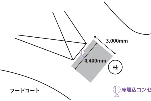 【イオンモール上尾】2F 中央吹抜け横
