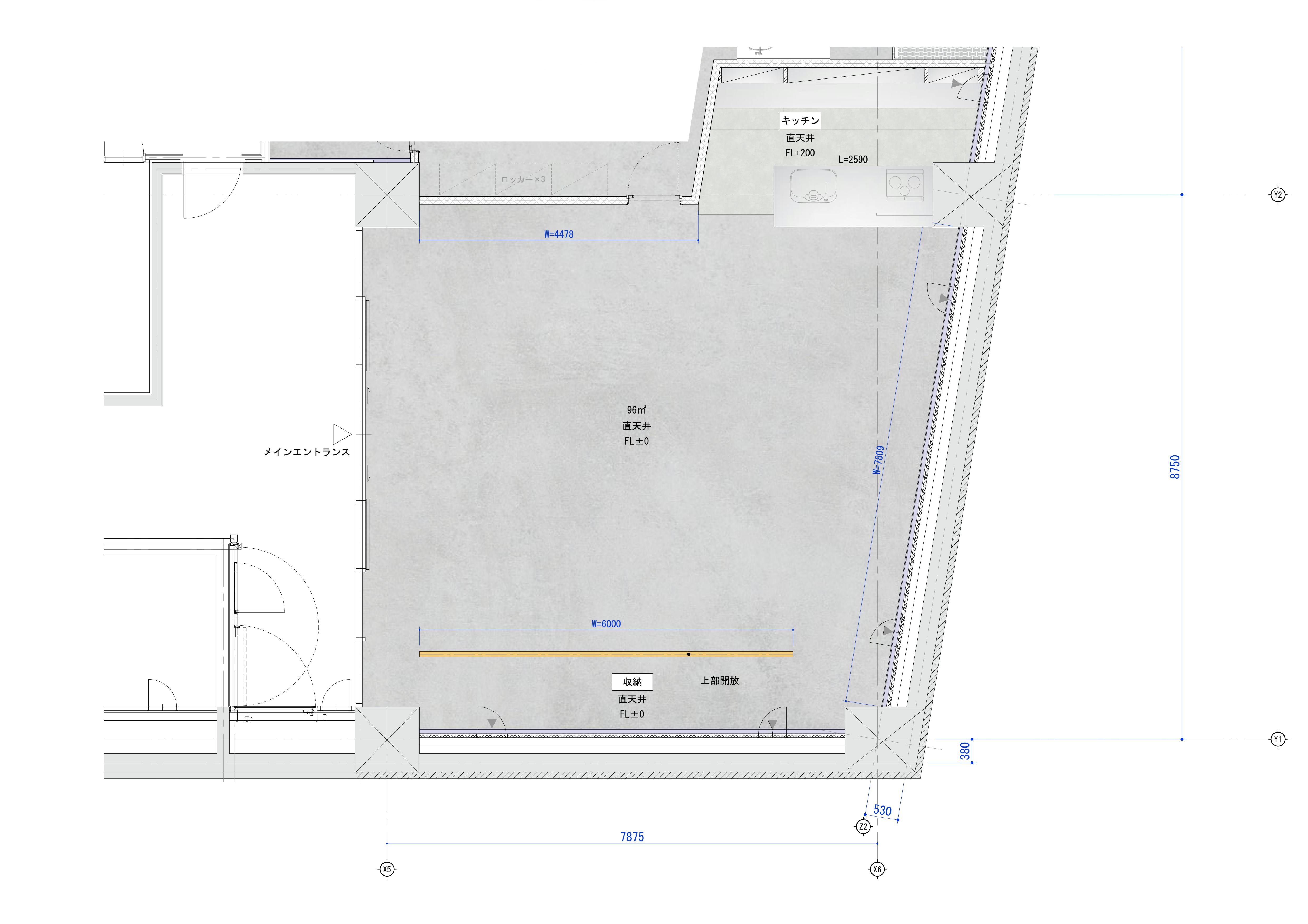 スタジオ平面図