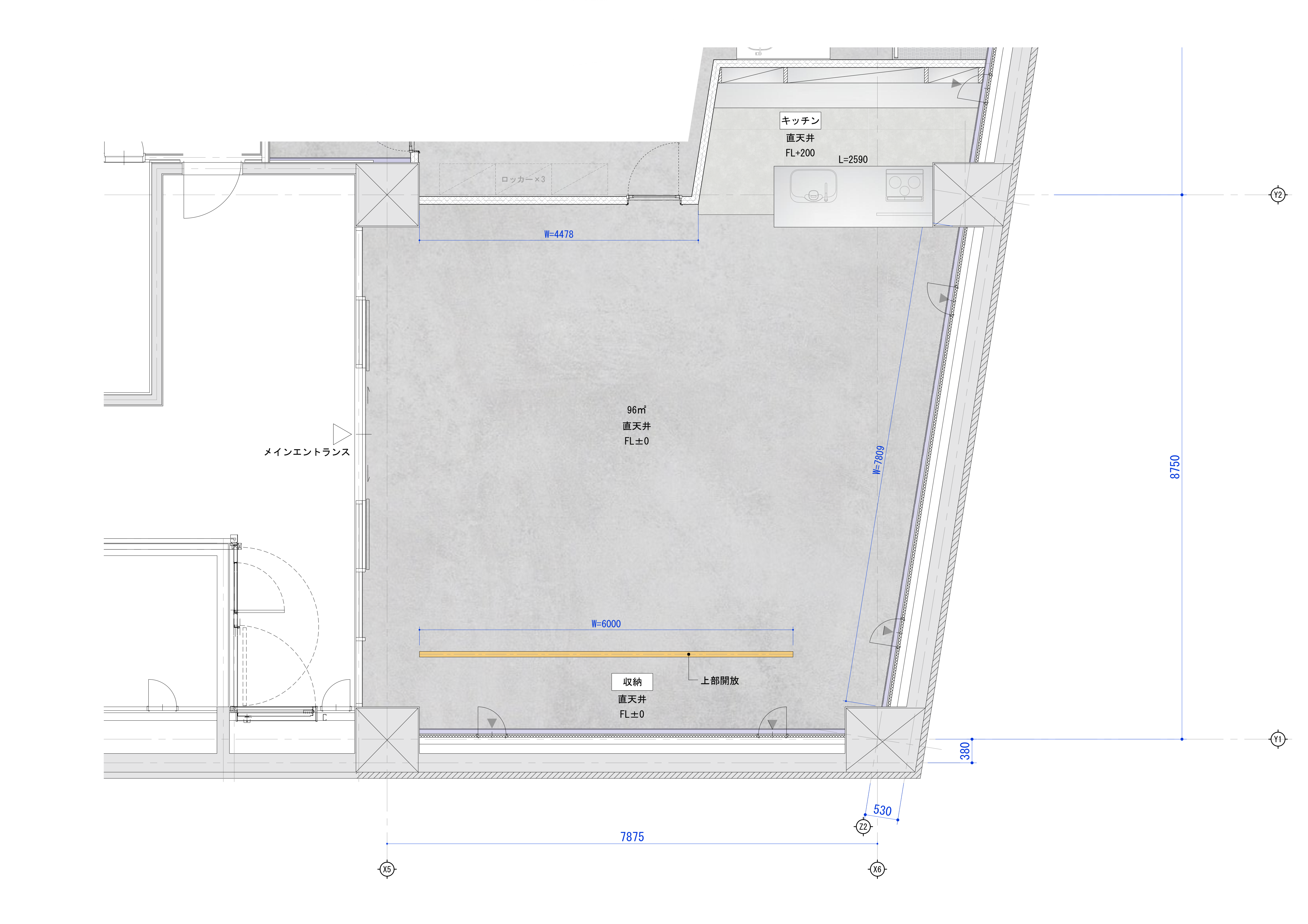 スタジオ平面図