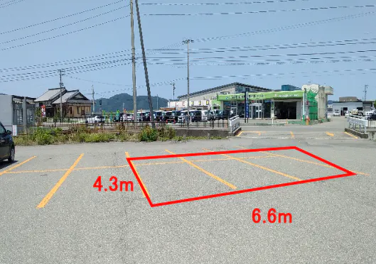 【マックスバリュ白山】駐車場(移動販売車　電源なし)キッチンカー出店に最適なスーパー店外催事イベントスペースの画像