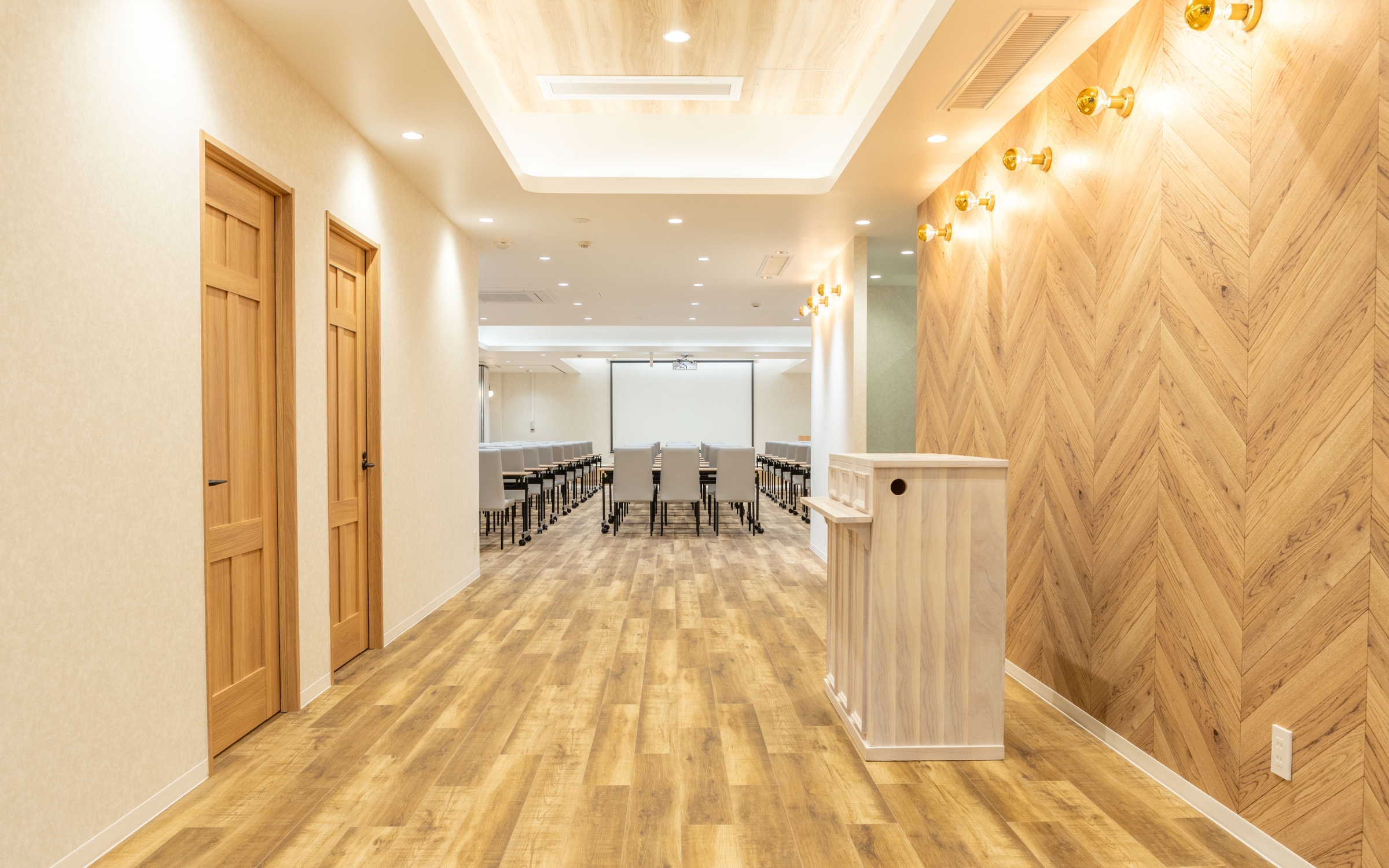 約211.6㎡の使いやすいイベントスペースです