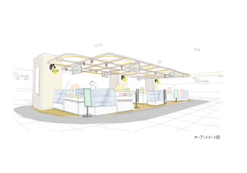 【大宮マルイ】2階 カレンダリウムF02【食物販・物販・物産展】店内入って正面、什器完備の好立地スペース
