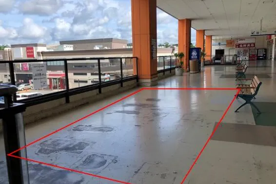 【フレスポジャングルパーク】プロモーション用途での利用が可能な商業施設2Fの西松屋前イベントスペース