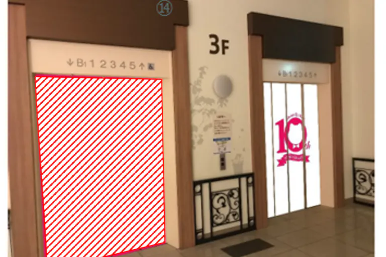 【あべのキューズモール】あべのキューズモール【メディア】「③エレベーター」の画像1