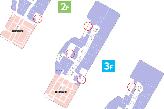 【イオンモール日の出】エレベーター扉