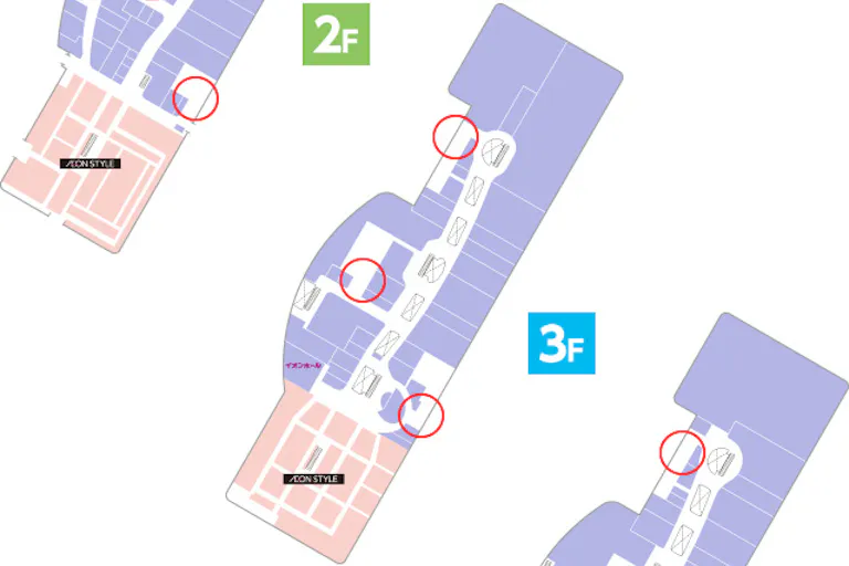 【イオンモール日の出】エレベーター扉の画像2