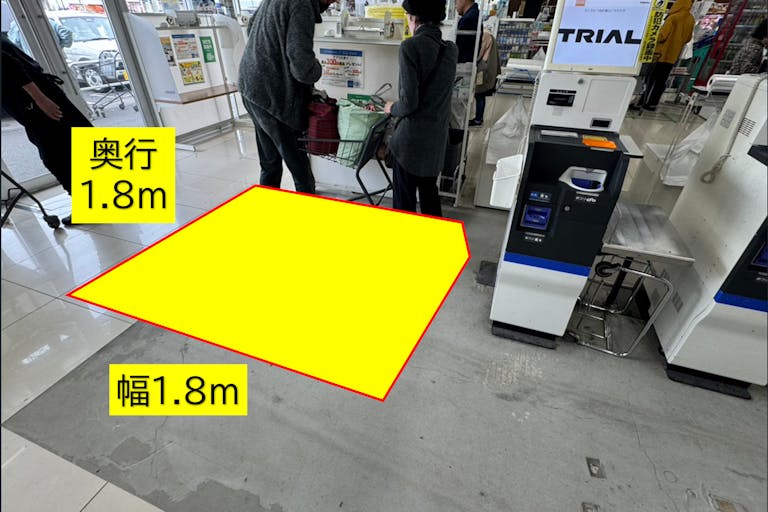 出店スペース:レジアウトスペース