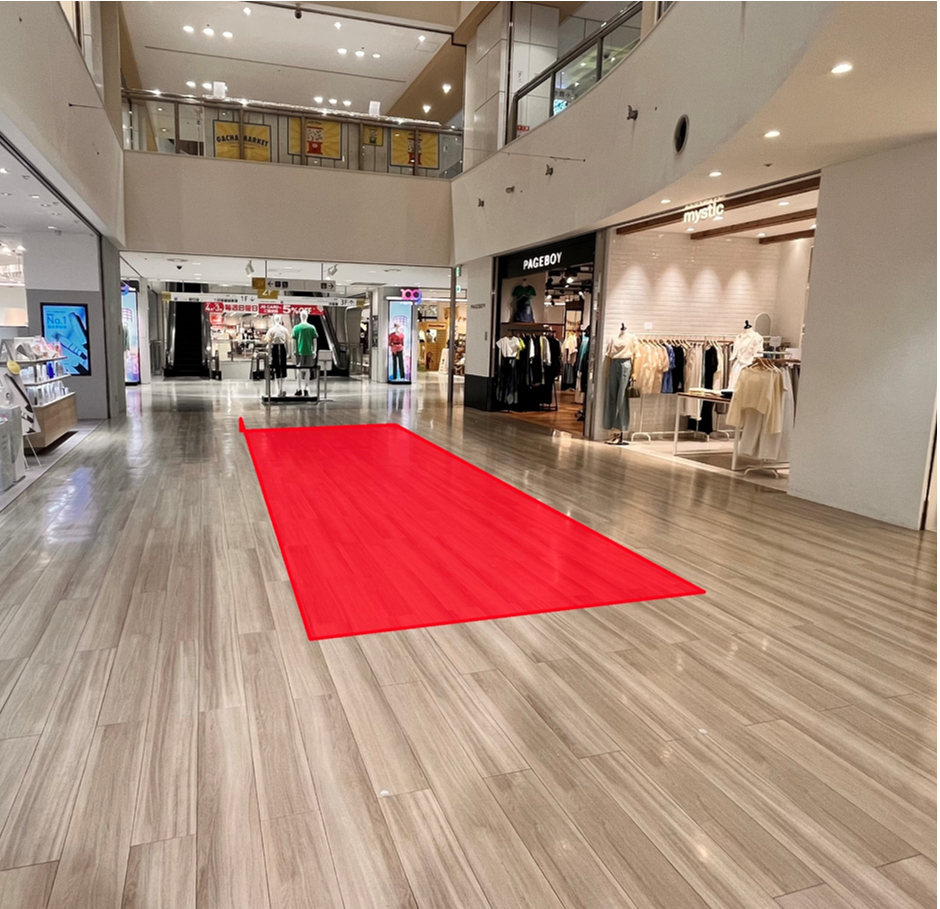 【アミュプラザ鹿児島】ファッション関係の雑貨やコスメ、アパレル商品の物販催事に適したコンパクトなイベントスペース（2F郵便局側エスカレーター近く）