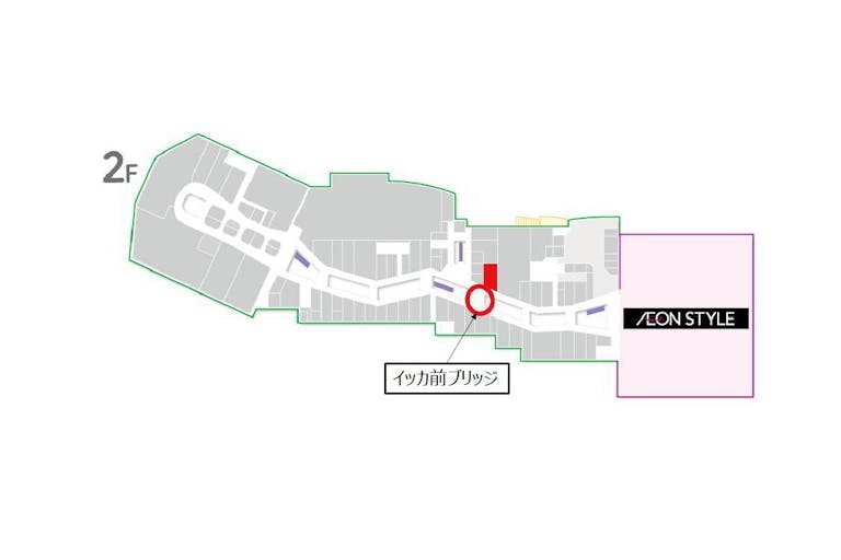 【イオンモール熊本】イッカ前ブリッジの画像2