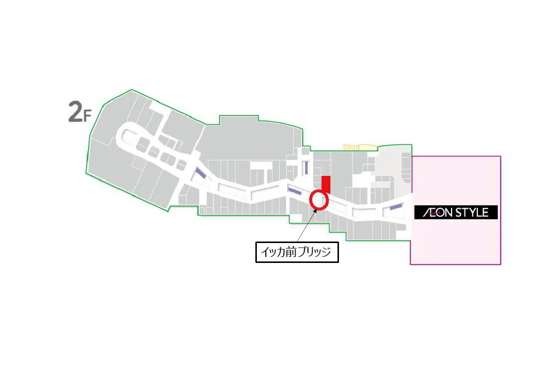 【イオンモール熊本】イッカ前ブリッジ