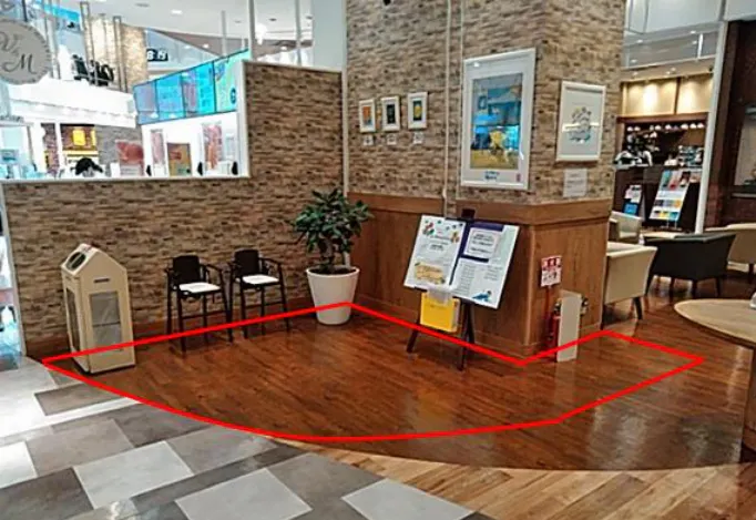 【イオンモール富士宮】各種プロモーションや物販のポップアップストアに最適な1F セセラギテラス区画のイベントスペース