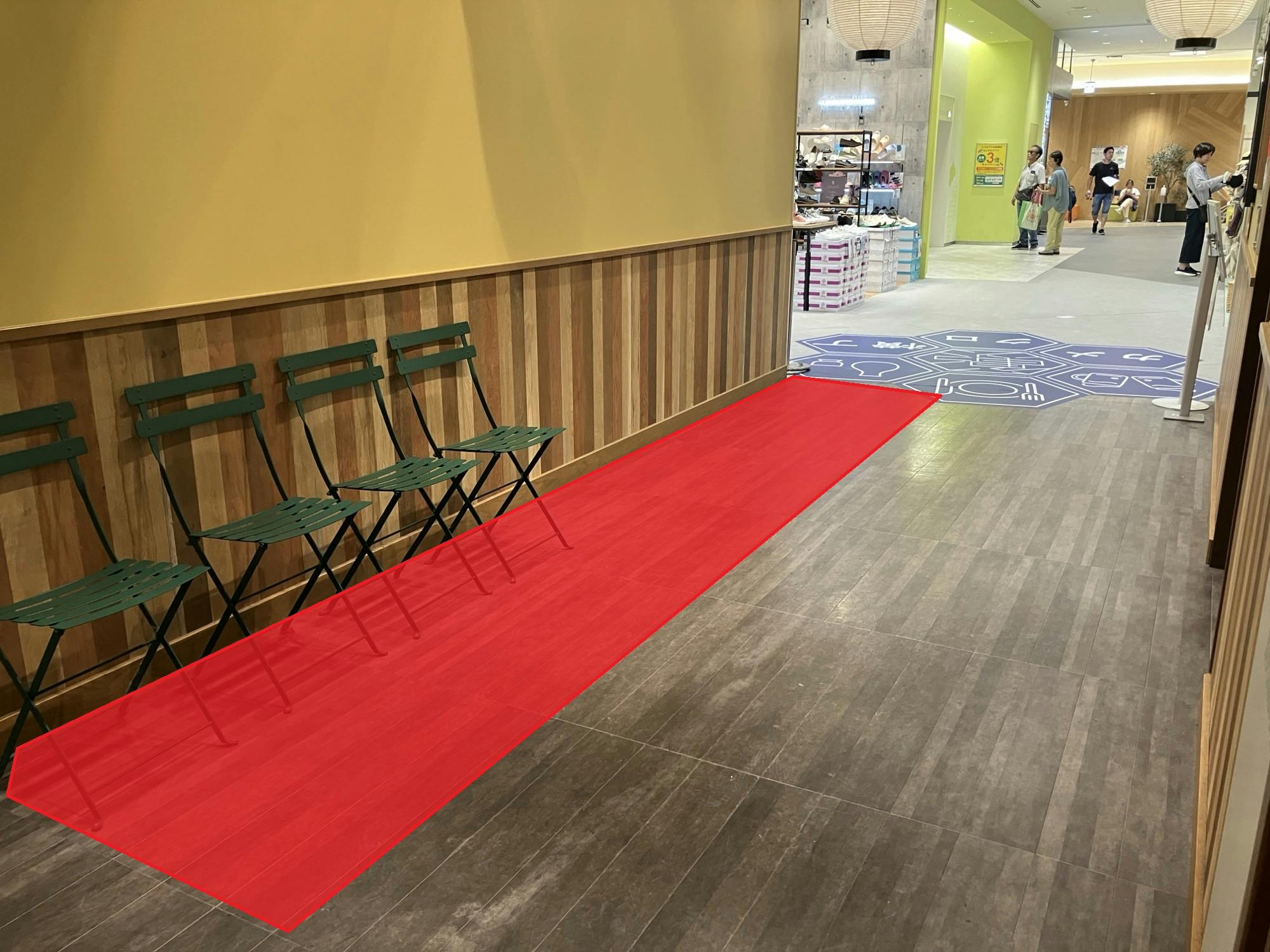 【KAMEIDO CLOCK】1F喫煙所前 電子タバコなどの販促プロモーションに最適な催事イベントスペースの画像