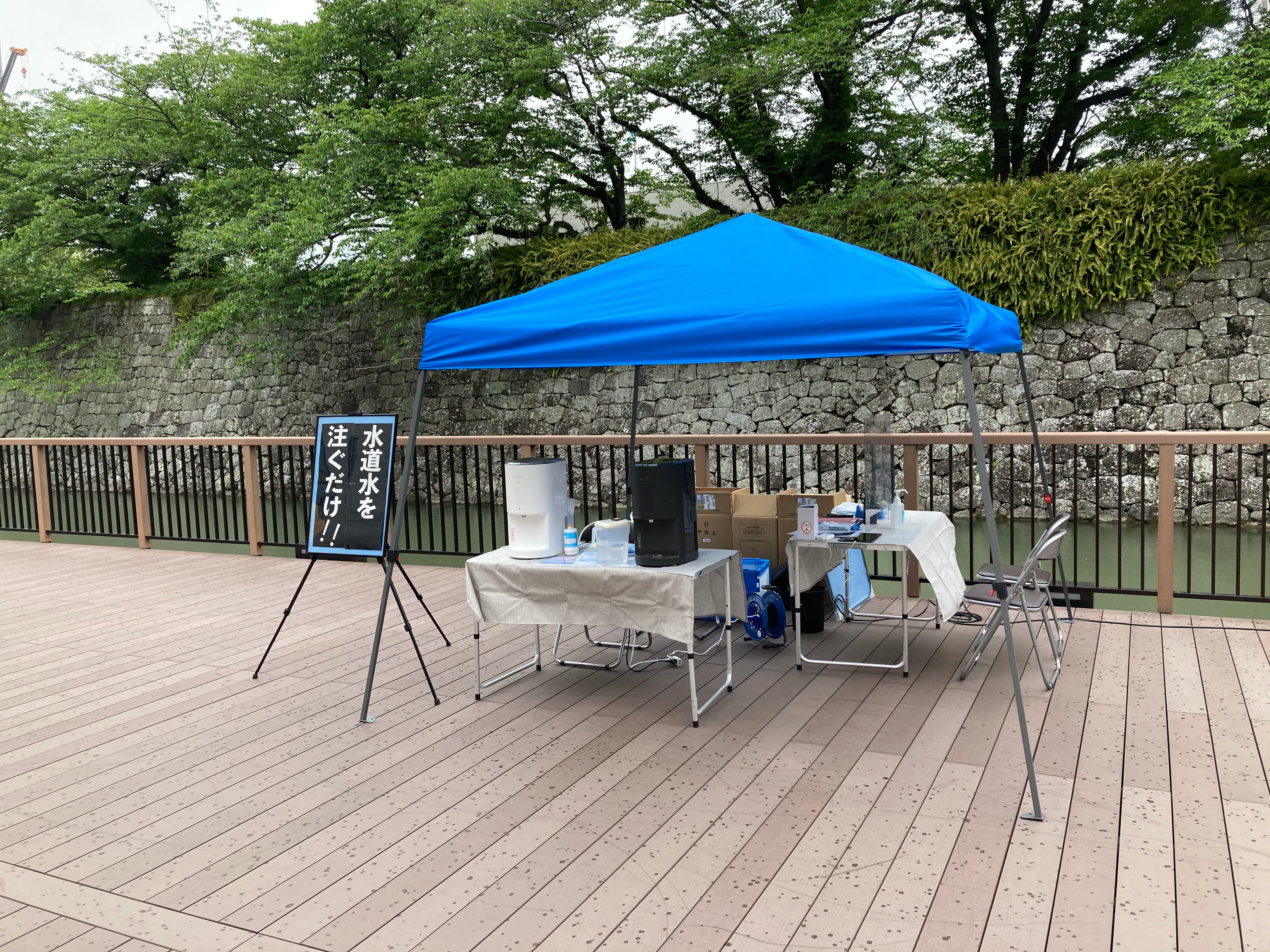 【新静岡駅3分】駿府城の外堀に立地!イベントに適したイベントスペース、駿府ホリノテラス「水辺デッキ」