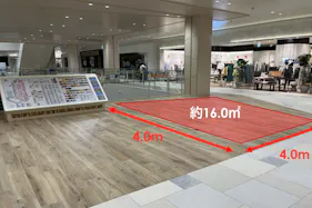 【ららぽーと福岡】2階 南立体駐車場連絡口前