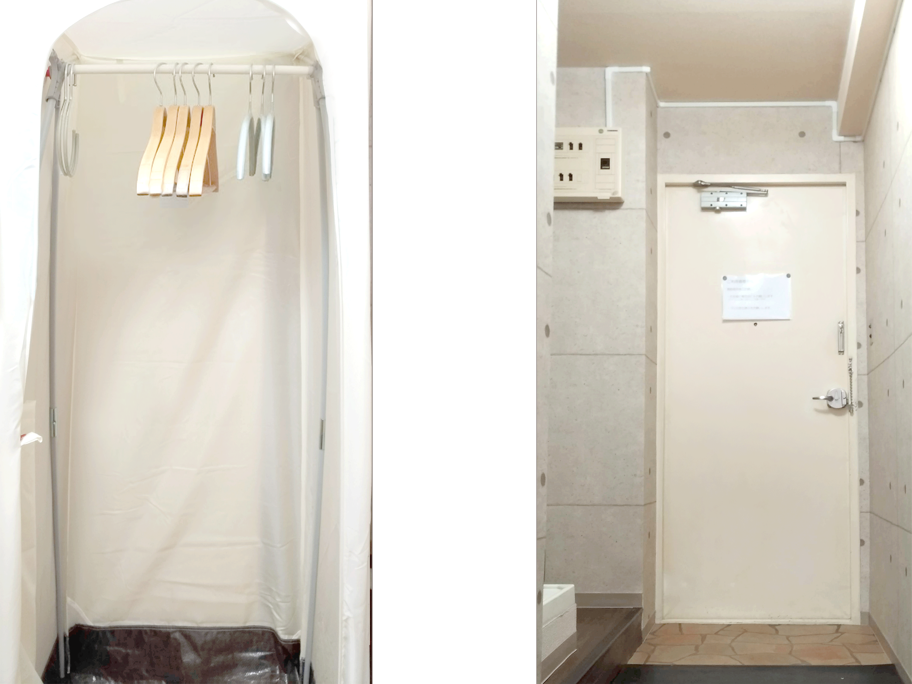 玄関、ハンガーラック front door, hanger rack