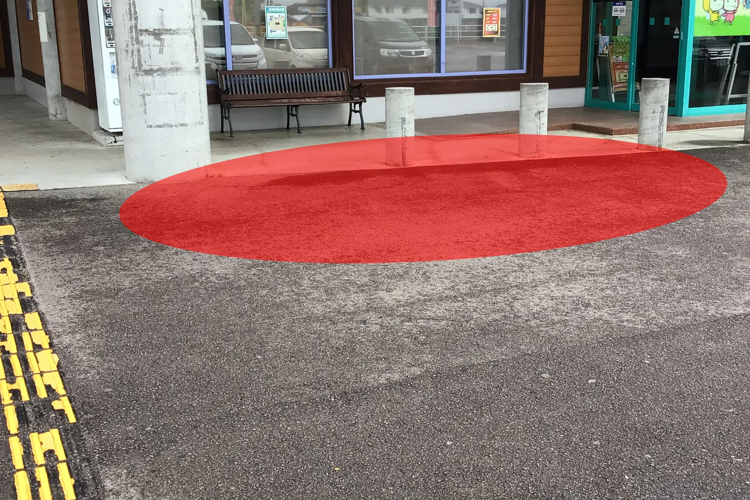 【ダイナム美濃加茂店ゆったり館】電子タバコ等のプロモーションイベントに最適なアミューズメント施設のイベントスペース(喫煙所側)