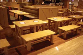 【イオンモール常滑】モール内広告 フードコートテーブルシール