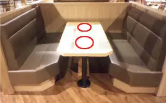 【イオンモール常滑】モール内広告 フードコートテーブルシール