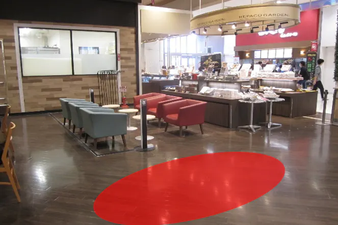 【イオンスタイル名取】プロモーションイベントや各種物販に最適な人通りの多い1階イートインフロアのイベントスペース