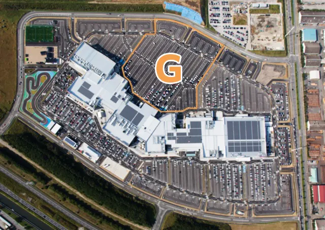 【イオンモール木更津】屋外駐車場