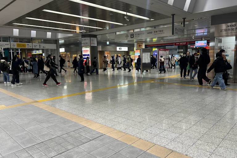 スペースから見た人通り