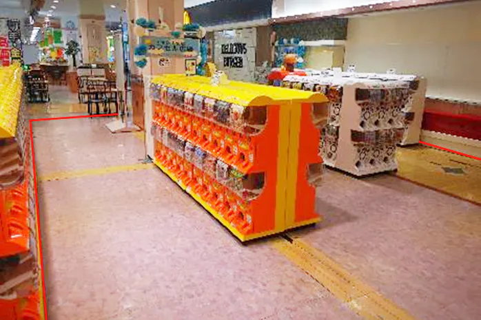 【イオン中仙店】プロモーションイベントや各種物販に最適な通行量が見込める施設1階正面入口付近にある屋外イベントスペース