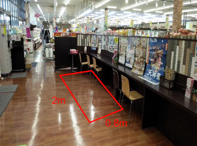 【マックスバリュ白山】イートインスペース 販促プロモーション出店に最適なスーパー店内催事イベントスペース