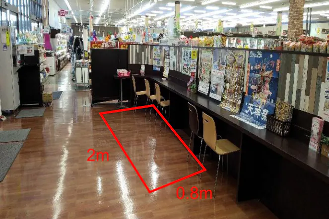 【マックスバリュ白山】イートインスペース 販促プロモーション出店に最適なスーパー店内催事イベントスペース
